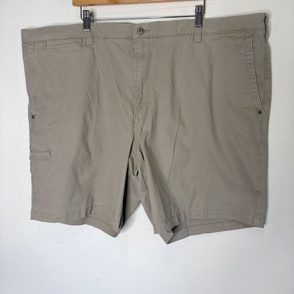 Duluth Trading Co Shorts Flex Ballroom Khakis Tan Relaxed Fit Workwear Men 48